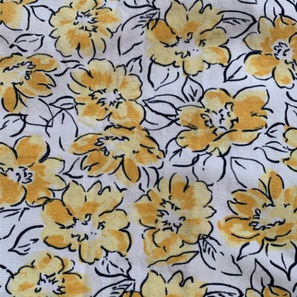 Pact Women's Reverie Floral Yellow Fit & Flare Halter Dress L - Picture 2 of 4